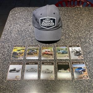 NEW Never Been Worn Chevy Legends Hat with Trading Cards